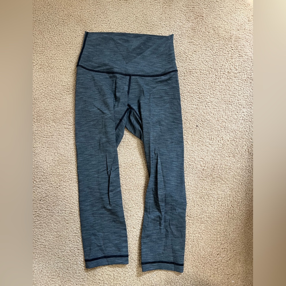 Lululemon leggings. Size 6, heathered grey/black color.
